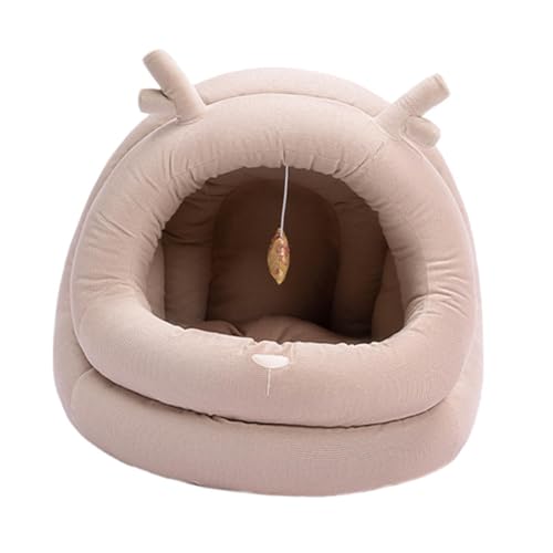 KESOTO Warmes Katzenbett für den Winter, für Haustiere, Katzenhaus, warmes Elch-weiches Haustierhaus, kleines mittelgroßes Katzenbett, S KESOTO Warmes Katzenbett für den Winter, für Haustiere, Katzenhaus, warmes Elch-weiches Haustierhaus, kleines mittelgroßes Katzenbett, S von KESOTO