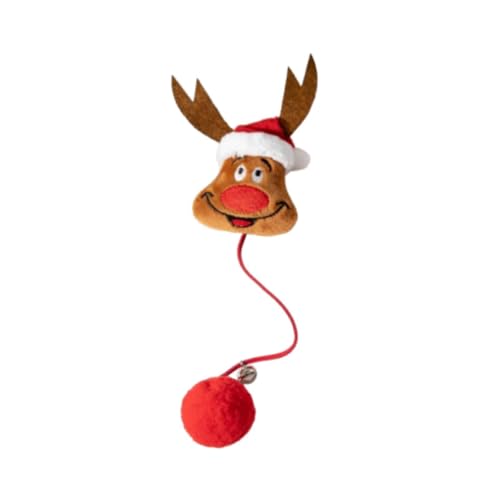 KESOTO Weihnachts-Katzenspielzeug, neckendes Katzenspielzeug, interaktives Spielzeug, Katzenseilspielzeug für Haustiere, Indoor-Katze, Hund, B KESOTO Weihnachts-Katzenspielzeug, neckendes Katzenspielzeug, interaktives Spielzeug, Katzenseilspielzeug für Haustiere, Indoor-Katze, Hund, B von KESOTO