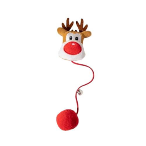 KESOTO Weihnachts-Katzenspielzeug, neckendes Katzenspielzeug, interaktives Spielzeug, Katzenseilspielzeug für Haustiere, Indoor-Katze, Hund, D KESOTO Weihnachts-Katzenspielzeug, neckendes Katzenspielzeug, interaktives Spielzeug, Katzenseilspielzeug für Haustiere, Indoor-Katze, Hund, D von KESOTO