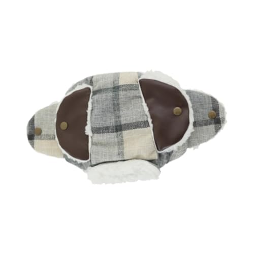KESOTO Wintermütze für Hunde, Kopfbedeckung mit Ohrlöchern, warme Ohrenschützer, Hundemütze zum Spazierengehen mit Katzen, Grey and S KESOTO Wintermütze für Hunde, Kopfbedeckung mit Ohrlöchern, warme Ohrenschützer, Hundemütze zum Spazierengehen mit Katzen, Grey and S von KESOTO