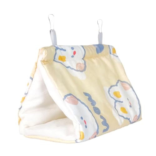 KESOTO für Die Kalte Jahreszeit, Papageienbett für Käfige, Hängematte Und Versteck, Gelb KESOTO für Die Kalte Jahreszeit, Papageienbett für Käfige, Hängematte Und Versteck, Gelb von KESOTO