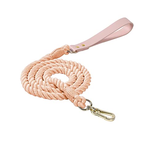 Haustier-Hundeleine, Handgewebtes Farbiges Haustier-Hundeleinen-Set, Leder-Hundehalsband, 120 Cm/150 cm (Color : 03, Size : 150cm*12mm) von KETECI