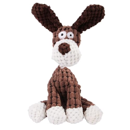 KEVGNRO Fun Pet Toy, Esel Form Kord Kauspielzeug, für Hunde Welpen Plüsch Knochen Backenzahn Hund, Spielzeug Haustier Ausbildung Hund Zubehör (Braun) von KEVGNRO