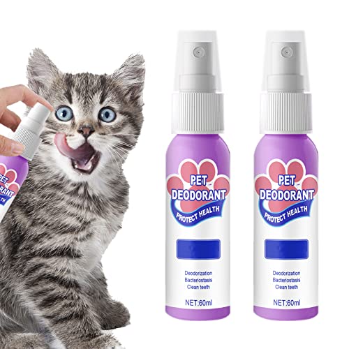 KEVGNRO Pet Teeth Cleaning Spray for Dogs & Cats, Pet Spray Dog Oral Care Bad Breath Teeth Cleaning Breath Freshener (2pcs) von KEVGNRO