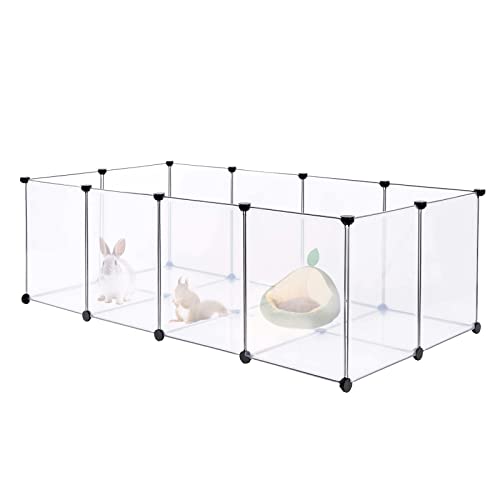 Laufstall für Kaninchen innen, Stift, Zaun, modular, tragbar, aus Kunststoff, für Kaninchen, Hamster, Welpen, Schwein, Kaninchengehege, Laufstall, Meerschweinchen, modulierbar (143 x 71 x 47 cm, 20 Laufstall für Kaninchen innen, Stift, Zaun, modular, tragbar, aus Kunststoff, für Kaninchen, Hamster, Welpen, Schwein, Kaninchengehege, Laufstall, Meerschweinchen, modulierbar (143 x 71 x 47 cm, 20 von KEVO