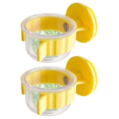 KEXIAO 2 stabile PET-Vogelschalen mit Clips für Nymphensittiche, Sittiche, Aras, Finken, Lovebirds und Kleintiere KEXIAO 2 stabile PET-Vogelschalen mit Clips für Nymphensittiche, Sittiche, Aras, Finken, Lovebirds und Kleintiere von KEXIAO