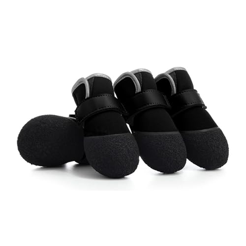 KEXIAO 4 x strapazierfähige Hunde-Laufschuhe, atmungsaktiv, rutschfeste Gummistiefel für verschiedene Gelände KEXIAO 4 x strapazierfähige Hunde-Laufschuhe, atmungsaktiv, rutschfeste Gummistiefel für verschiedene Gelände von KEXIAO