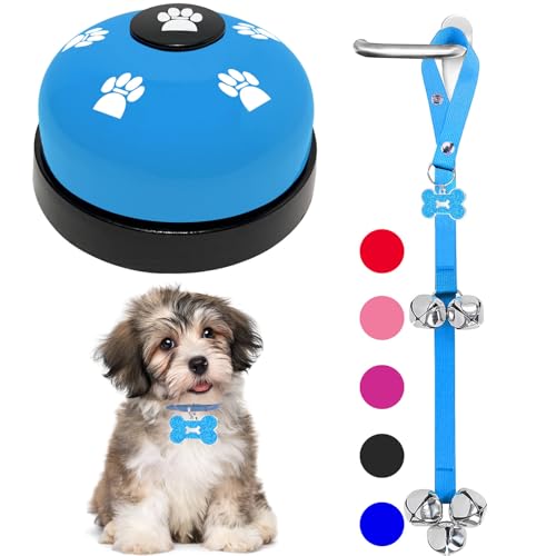 KEXIAVA 2 Stück Hundeglocken, Toilettentraining, Hundetrainingsglocke für Welpen, Töpfchen, verstellbarer Gurt, Hundetürklingel und Kommunikationsgerät, Hundeglocke, Katze, Welpen, interaktive Glocke KEXIAVA 2 Stück Hundeglocken, Toilettentraining, Hundetrainingsglocke für Welpen, Töpfchen, verstellbarer Gurt, Hundetürklingel und Kommunikationsgerät, Hundeglocke, Katze, Welpen, interaktive Glocke von KEXIAVA