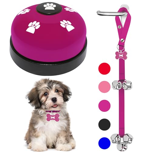 KEXIAVA 2 Stücke Türklingel für Hunde Klingel für Hundetraining Hunde Klingel tür Training Hundeklingel Touch Training Türglocken für Hunde Klingel Wenn Gassi Gehen (Lila) von KEXIAVA