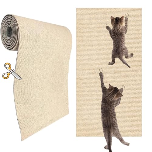 Selbstklebende Kratzmatte für Katzen, Kätzchen, zuschneidbarer Teppich-Eckenschutz, 199,9 x 40,1 cm Selbstklebende Kratzmatte für Katzen, Kätzchen, zuschneidbarer Teppich-Eckenschutz, 199,9 x 40,1 cm von KEYIDE
