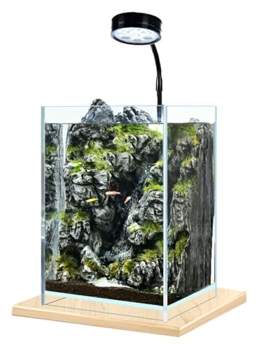 Fischschale, Fischglas, Fischtank, Desktop Kleine Fisch Tank Büro Hause Aquarium Desktop Dekoration Aquarien von KEuLen