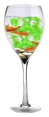 Fischschale, Fischglas, Fischtank, Fischglas Klarglas Aquarium Heimdekoration Aquarien(12cmx40cm) von KEuLen