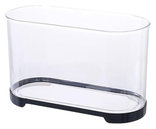 Fischschale, Fischglas, Fischtank, Fischschale Desktop-Aquarium HD Transparent Kleines Acryl-Aquarium(Black,32cm*14.4cm*16cm) von KEuLen