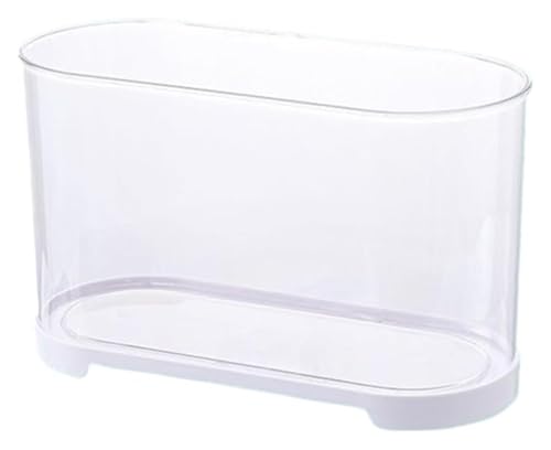 Fischschale, Fischglas, Fischtank, Fischschale Desktop-Aquarium HD Transparent Kleines Acryl-Aquarium(White,32cm*14.4cm*16cm) von KEuLen