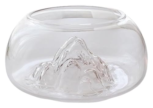 Fischschale, Fischglas, Fischtank, Fischschale Verdicktes Wohnzimmer Kleines Aquarium Haushalt Transparentes Desktop-Schildkrötenbecken von KEuLen