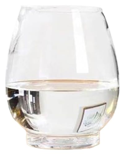 Fischschale, Fischglas, Fischtank, Transparent Oval Kleine Fisch Tank Glas Schildkröte Tank Hause Desktop Ornamente(Large) von KEuLen