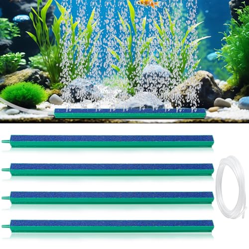 4 Stück Aquarium Luftstein, Aquarium Luftausströmer Stab 30 Cm Aquarium Sauerstoff Blasenstreifen, Luftstein Aquarium Stange Sprudelstein Für Aquarium Sauerstoff Diffusor Aufzuchtbecken Aquarium von KFDDRN