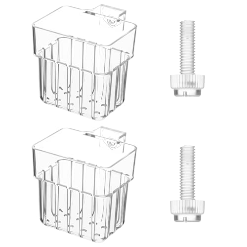 KFHENSOMR Aquarium-Pflanzenhalter, transparent, zum Aufhängen, ABS-Kunststoff, mit Loch für Aquaponische Pflanzen, Kultivierung, Aquarium, Wasserspiel, Dekoration, 2 Stück von KFHENSOMR
