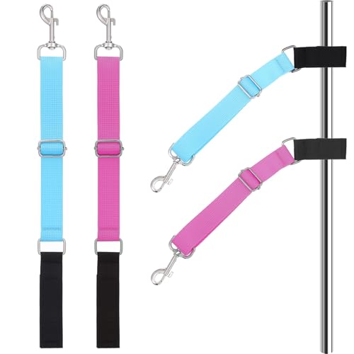 KFHENSOMR Fellpflege-Arm-Verlängerungsgurte, 2 Stück, Haustierpflegeschlaufen, Verlängerungsgurte, verstellbar, sichere Fellpflege-Armverlängerung, Fellpflege-Hilfe, Schlaufe für Hunde, zum Baden und von KFHENSOMR