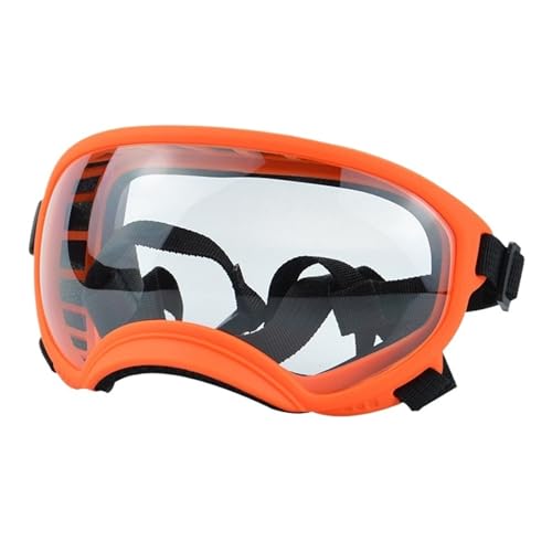 Hundebrille,Hundebrille FüR Kleine Hunde Mittelgroße und große Hunde Coole wasserdichte, Winddichte, schneefeste UV-Sonnenbrille for(Red,XL) von KFXYSM
