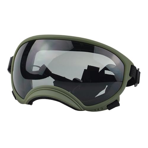 Hundebrille,Hundebrille FüR Kleine Hunde Mittelgroße und große Hunde Coole wasserdichte, Winddichte, schneefeste UV-Sonnenbrille for(Yellow,XL) von KFXYSM