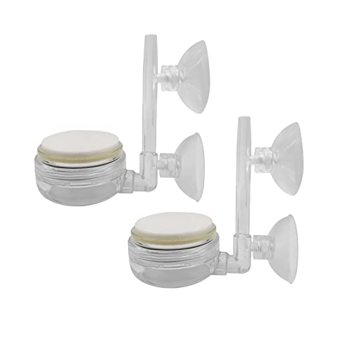 2 Stück Aquarium-Luftstein-Scheibe, Luftstein für Aquarium-Diffusor, Aquarium, Luftstein, Fischtank mit Steuerventil, Nano-Blasenstein-Set für Aquarien und Hydrokultur 2 Stück Aquarium-Luftstein-Scheibe, Luftstein für Aquarium-Diffusor, Aquarium, Luftstein, Fischtank mit Steuerventil, Nano-Blasenstein-Set für Aquarien und Hydrokultur von KFZDCG