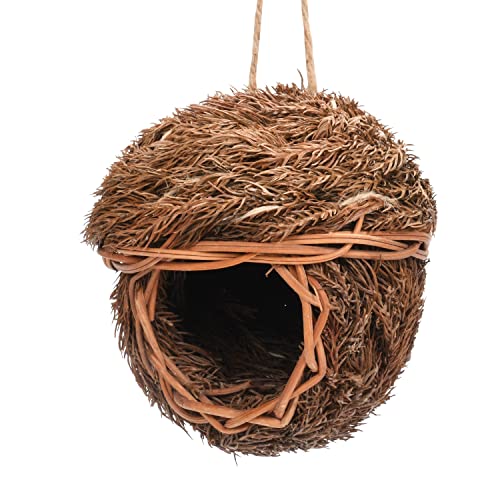 KGADRX Vogelhaus, natürliches Kiefernnadel-Vogelnest, Strohvogelhaus, Vogelkäfig für den Außenbereich, dekoratives Vogelwerkzeug, bietet Schutz vor kaltem Wetter KGADRX Vogelhaus, natürliches Kiefernnadel-Vogelnest, Strohvogelhaus, Vogelkäfig für den Außenbereich, dekoratives Vogelwerkzeug, bietet Schutz vor kaltem Wetter von KGADRX