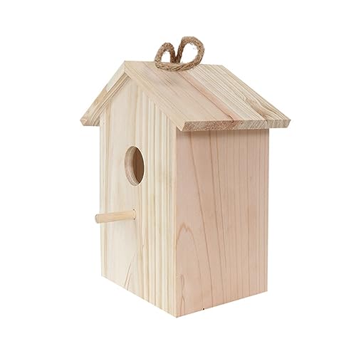 KGADRX Vogelnest aus Holz für den Außenbereich, Vogelhäuschen, Gartenfenster, Dekoration, Vogelnest, Vogelhaus, ruhender Brutplatz für Vögel draußen, zum Aufhängen von Vogelnisten KGADRX Vogelnest aus Holz für den Außenbereich, Vogelhäuschen, Gartenfenster, Dekoration, Vogelnest, Vogelhaus, ruhender Brutplatz für Vögel draußen, zum Aufhängen von Vogelnisten von KGADRX