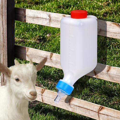 KHEARPSL 800 ml Lamm-Futterflasche, verdickte Ziegen-Futterflasche, zum Aufhängen auf dem Kopf, Milch mit Messungen, Rehkitze, Stillflaschen für Ziege, Lamm, Rehkitz, nigerianischer Zwerg, Doeling für KHEARPSL 800 ml Lamm-Futterflasche, verdickte Ziegen-Futterflasche, zum Aufhängen auf dem Kopf, Milch mit Messungen, Rehkitze, Stillflaschen für Ziege, Lamm, Rehkitz, nigerianischer Zwerg, Doeling für von KHEARPSL