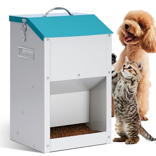 KHEARPSL Automatischer Katzenfutterspender 25 Tassen/6 l Katzenfutterspender Automatischer Hunde-Futterspender Schwerkraft Haustier-Futterstation Große Kapazität Verzinkter Haustier-Futterspender KHEARPSL Automatischer Katzenfutterspender 25 Tassen/6 l Katzenfutterspender Automatischer Hunde-Futterspender Schwerkraft Haustier-Futterstation Große Kapazität Verzinkter Haustier-Futterspender von KHEARPSL