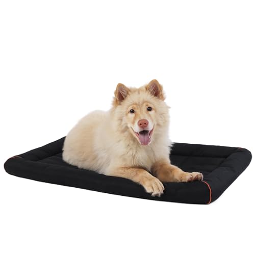 KHONSU DurablePET reißfeste Hundebox-Matte mit Nackenrolle, robust, kratzfest, wasserdicht, für den Innen- und Außenbereich, für mittelgroße Hunde bis zu 15,9 kg von KHONSU PET