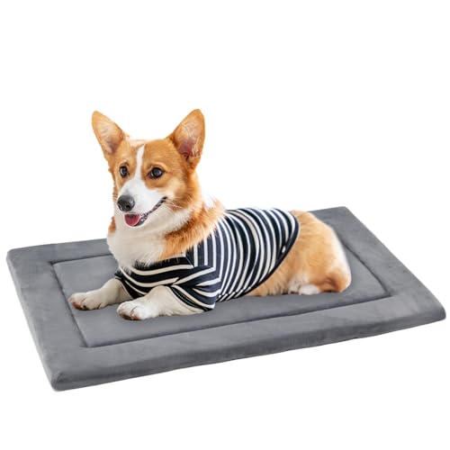 KHONSU PET Hundebett-Matte, wendbar (warm oder kühl), ultraweiche Hundehütten-Pad, gemütliche Schlafmatte für kleine, mittlere und große Hunde und Katzen, Größe M (76,2 x 50,8 cm) von KHONSU PET