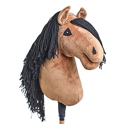 KHT ARIA SHOP Hobby Horsing, Plüsch-Pferd, Sportspielzeug, Hobby Horse, Trendsportart, Dressurübungen, Reiten ohne Pferd, Hobby Pferd aus Handarbeit Größe DIN A3 von KHT ARIA SHOP