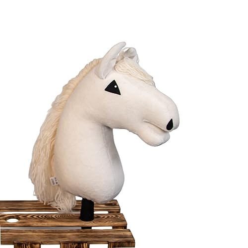 KHT ARIA SHOP Hobby Horsing, Plüsch-Pferd, Sportspielzeug, Hobby Horse, Trendsportart, Dressurübungen, Reiten ohne Pferd, Hobby Pferd aus Handarbeit Größe DIN A4 von KHT ARIA SHOP