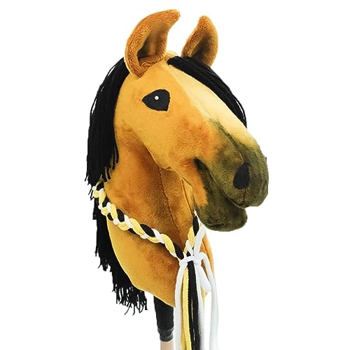 KHT ARIA SHOP Hobby Horsing, Plüsch-Pferd, Sportspielzeug, Hobby Horse, Trendsportart, Dressurübungen, Reiten ohne Pferd, Hobby Pferd aus Handarbeit Größe DIN A4 von KHT ARIA SHOP