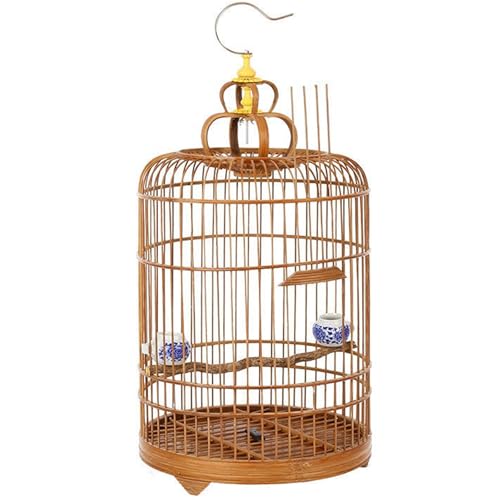 Kleiner Vogelkäfig, Bambus-Vogelkäfig, 29 X 29 X 53 cm, Standstange, Futterbecher, Tablett, Für Kleine Vögel, Papageien, Sittiche, Finken, Nymphensittiche, Kanarienkäfige, Vogelkäfige Kleiner Vogelkäfig, Bambus-Vogelkäfig, 29 X 29 X 53 cm, Standstange, Futterbecher, Tablett, Für Kleine Vögel, Papageien, Sittiche, Finken, Nymphensittiche, Kanarienkäfige, Vogelkäfige von KHZKHC