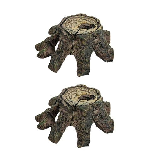 KHZen 2Lots Vivarium Dekorationshöhle Eidechsen Verstecken Flecken Schlangentanks Zubehör Für Eidechsen Und Schlange KHZen 2Lots Vivarium Dekorationshöhle Eidechsen Verstecken Flecken Schlangentanks Zubehör Für Eidechsen Und Schlange von KHZen