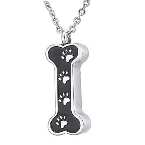 KHZen Knochenform Anheizt Anhänger Halskette Hundepfoten Druck Urnen Halskette Für Haustier Ashes Memorial Keepsakes Remembrances Urnen Schmuck 2pcs KHZen Knochenform Anheizt Anhänger Halskette Hundepfoten Druck Urnen Halskette Für Haustier Ashes Memorial Keepsakes Remembrances Urnen Schmuck 2pcs von KHZen