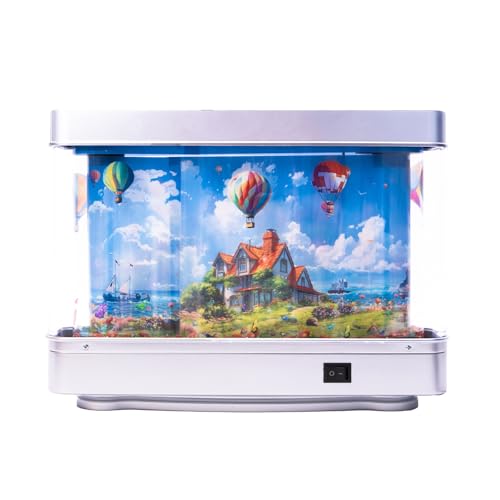 KHZen USB Wiederaufladbare Anime Nacht Lichtballon Stadt Design Dekorative Ornamente Für Home Geschenkbegeisterte Anime Themed USB Tischlampe von KHZen