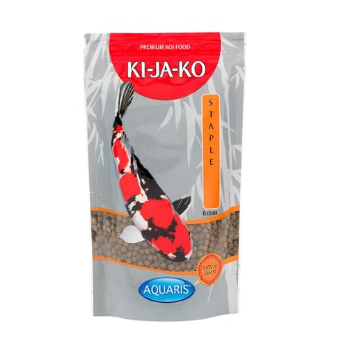KI-JA-KO Staple Koi-Futter 3 kg / 6 mm Schwimmende Pellets, Ganzjahresnahrung mit Vitaminen & Mineralien für optimale Gesundheit von KI-JA-KO