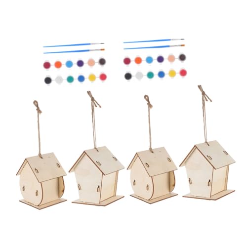 KICHOUSE 1 Satz Bemaltes Vogelhausspielzeug hängend Dekorative Vogelhäuser für draußen Basteln für Zeder Bausätze Vogelhaus Anhänger aus Holz Vogelnest zum Selbermachen hölzern Khaki KICHOUSE 1 Satz Bemaltes Vogelhausspielzeug hängend Dekorative Vogelhäuser für draußen Basteln für Zeder Bausätze Vogelhaus Anhänger aus Holz Vogelnest zum Selbermachen hölzern Khaki von KICHOUSE
