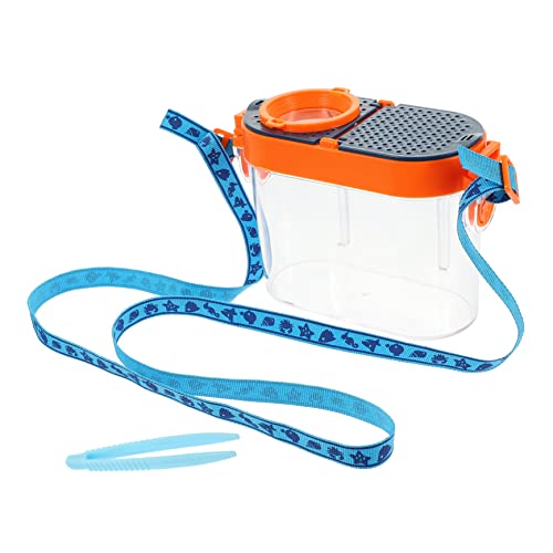 KICHOUSE 1 Satz Insekten Beobachtungsbox mit Pinzette Tragbarer Käfig für Naturerkundung und Lernen Hochtransparente Insektenfänger Ausrüstung für Outdoor Aktivitäten von KICHOUSE