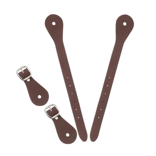 KICHOUSE 2 Stück Verstellbare PU Western Sporenriemen Strap Spur Keeper für Damen Herren Cowboystiefel Robuste Reitsport Ausrüstung Elegant Strapazierfähig in Dunkelbraun KICHOUSE 2 Stück Verstellbare PU Western Sporenriemen Strap Spur Keeper für Damen Herren Cowboystiefel Robuste Reitsport Ausrüstung Elegant Strapazierfähig in Dunkelbraun von KICHOUSE