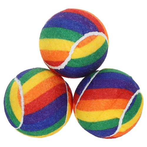 KICHOUSE 3stücke Bunte Tennisbälle Aus Gummi Elastische Federnde Übungstrainingsbälle Für Anfänger Farbige Trainingstennisbälle Federnde Farbige Tennisbälle Trainingstennisball Für KICHOUSE 3stücke Bunte Tennisbälle Aus Gummi Elastische Federnde Übungstrainingsbälle Für Anfänger Farbige Trainingstennisbälle Federnde Farbige Tennisbälle Trainingstennisball Für von KICHOUSE