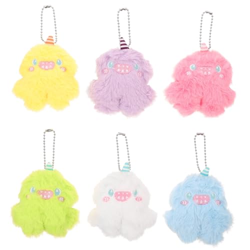 KICHOUSE 6 Stück Teiliges Niedliche Plüsch Hängespielzeuge Weiche Cartoon Kuscheltiere Kindgerechte Stofftiere Vielseitige Dekoration und Kinderzimmer Gemischte KICHOUSE 6 Stück Teiliges Niedliche Plüsch Hängespielzeuge Weiche Cartoon Kuscheltiere Kindgerechte Stofftiere Vielseitige Dekoration und Kinderzimmer Gemischte von KICHOUSE