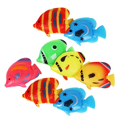 KICHOUSE 8stücke Künstliche Fischdeko Bunte Schwimmende Modelle Für Aquarien Und Terrarien Heimische Und Büromäßige Dekoration in Bewegung Für Junge Mädchen Für Aquarienliebhaber von KICHOUSE