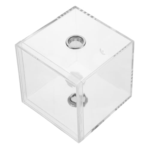 KICHOUSE Transparentes Spinnen Terrarium Insekten Futterbox mit Hoher Reptilien und Grillen Lebensraum Anpassbare Insektengehege für Verschiedene Arten Einfache von KICHOUSE