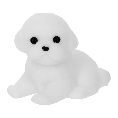 KICHOUSE Weiches Hunde-Quetschspielzeug, realistisches Welpendesign, lustiges Tier-Hunde-Quetschspielzeug, tragbar für Büro, Zuhause, Reisen, sensorisches Spielen von KICHOUSE