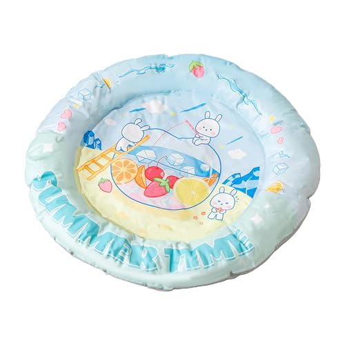 KIEUIENK Hunde Kühlmatte, Haustier Kühlmatten für Hunde, Niedliche Cartoon Haustier Gel Kühlkissen, Kühlmatte für Hunde und Katzen Indoor Outdoor (B) von KIEUIENK