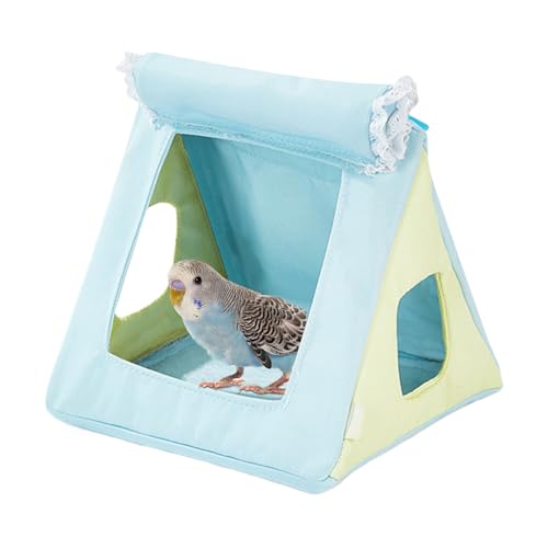Vogelbett, Haustier-Hängematte, Spielzeug, Vogelbett für Käfig, Vier-Jahreszeiten-Vogelnest für Käfig, Vogelhütte, geeignet für kleine und mittelgroße Papageien, Langschwanzpapageien, Liebesvögel und von KIEUIENK